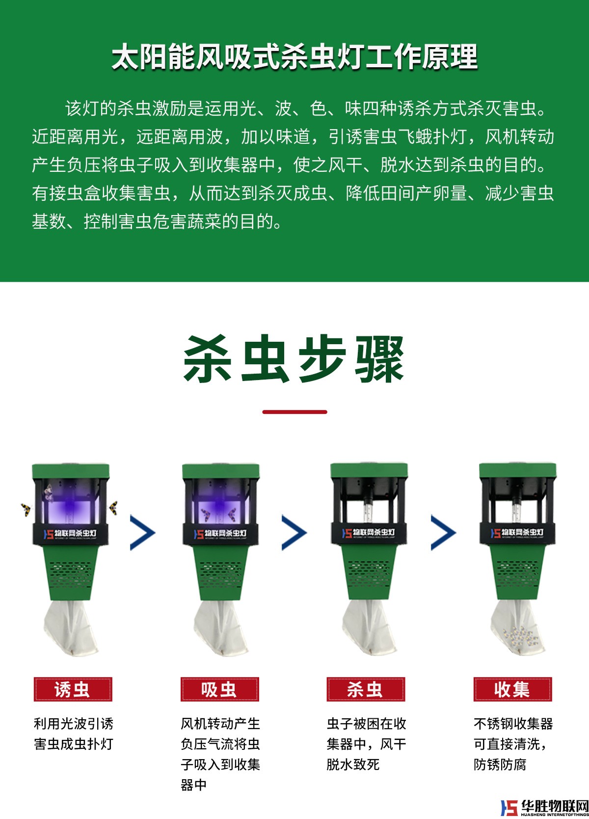 风吸式杀虫灯